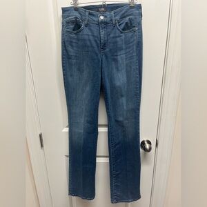 NYDJ  Marilyn Straight Leg Jeans lift X tuck technology Whiskered  sz6